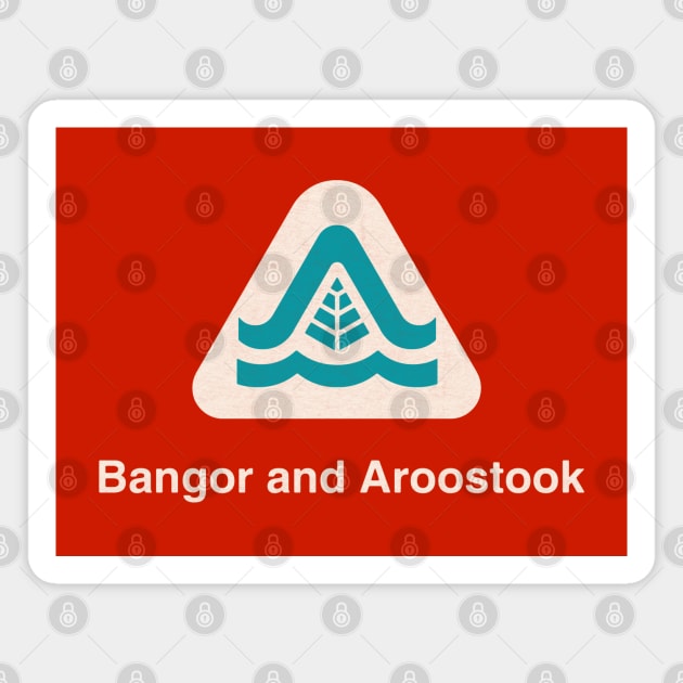 Bangor and Aroostook Railroad BAR Magnet by Turboglyde